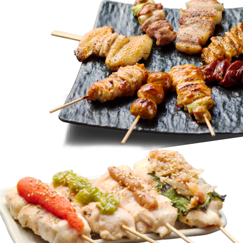 定番の焼き鳥はじめふわとろレバーや各種ささみを取り揃えています | 蒲生第一酒場